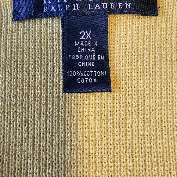 Lauren Ralph Lauren Moto-Style 100% Cotton Sweater Jacket - Size 2X - Picture 10 of 13